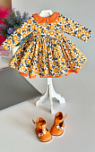 Комплект Orange платье и туфли для кукол Paola Reina 32 см