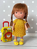 Платье желтое для куклы little Mia Nines d'Onil 23 см