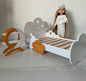 Комплект мебели - Кровать и тумба Месяц для куклы Paola Reina Подружки, 32 см