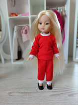 Костюм красный для куклы мини Паола Рейна, 21 см