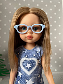 Кукольные очки для Паола Рейна (голубые, без стеклышек)