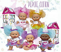 Пупсы Nines d'Onil Pepotes Cotton Candy Glitter, 26 см