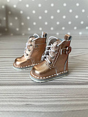 Золотистые сапоги на шнуровке для куклы Paola Reina, 32 см