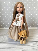 Одежда для куклы Паола Рейна 32 см - платье Мишка
