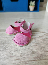 Замшевые розовые туфли для кукол Паола Рейна, 32 см и похожих