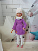 Костюм Сирень - одежда для куклы Барби / Barbie, 29 см
