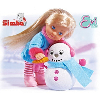 #DM_COLOR_REF# Кукла Evi и снеговик Simba #Tiptovara# фото для пупсика