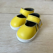 Туфли кожаные для кукол Gotz Little Kidz 36 см, Marina&Pau 40 см (желтые)