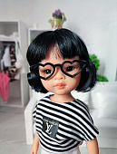 Очки черные сердечко для куклы Paola Reina 32 см серии Подружки
