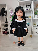 Кукла виниловая Венсдей/Wednesday в платье Paola Reina, 32 см