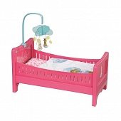 Интерактивная кроватка для куклы Baby Born - Радужные сны (с постельным наб. и мобилем, свет, звук)