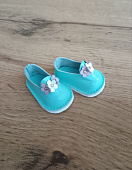 Голубые балетки для куклы Paola Reina, 32 см (кожа)