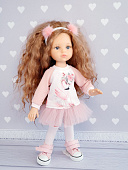 Платье Фламинго с гольфами для кукол подружек Паола Рейна 32 см