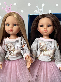 Костюм свитшот и юбка фатин для кукол Paola Reina, 32 см Paola Reina HM-RO-1027 #Tiptovara#