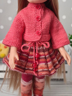 Костюм вязаный - одежда для куклы Paola Reina Paola Reina HM-РО-1002 #Tiptovara#