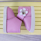 Розовые кожаные ботинки для кукол Little Kidz Gotz, Marina Pau, 35-40 см