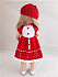 Красное платье для кукол Handmade, 44 см Paola Reina HM-EK-44 #Tiptovara#